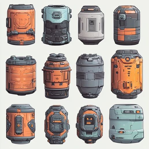 720X720-Sci-Fi-Barrels-10.jpeg sci-fi-barrels-pack-3d-modèles-imprimables-pour-table-table-et-scenery