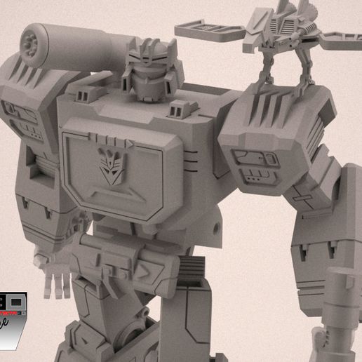 Render10.jpg Transformer Soundwave G1 com Laserbeak