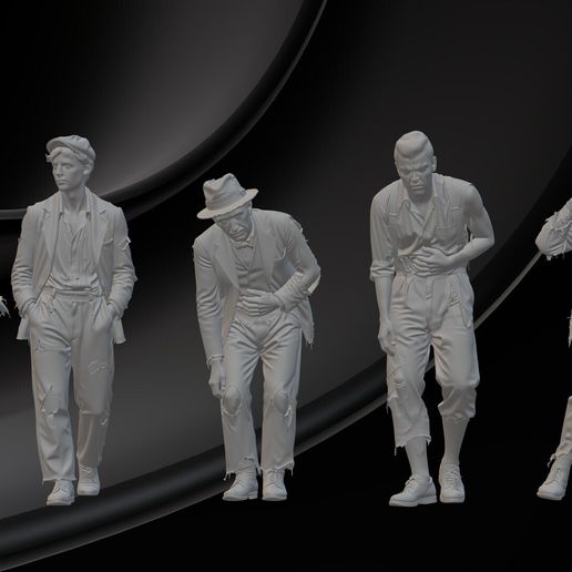 Refugees & Beggars – Dramatic Civilian Figures for Dioramas