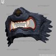 08.jpg Wolf Face Mask Cosplay - High Quality Details 3D print model