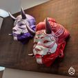 Hannya_010.jpg Fichier STL Masques muraux Hannya・Modèle pour impression 3D à télécharger