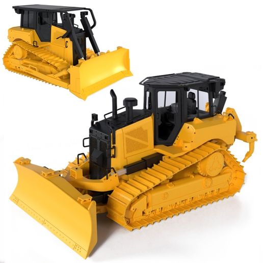 📻 RADIO CONTROL MEDIUM BULLDOZER・ 3D File for 3D printing・Cults