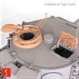 Online7.jpg TIGER I AUSF.E LATE TURRET HATCHES 3D PRINT SET 1/35 1/16