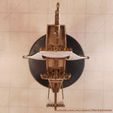 Space-Galleon-Spelljammer-Miniature-Top.jpg Galleon Flying Fantasy Ship Model Compatible With DnD Spelljammer