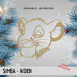 65.png Christmas ornament - Simba - Aiden (print foto coming)