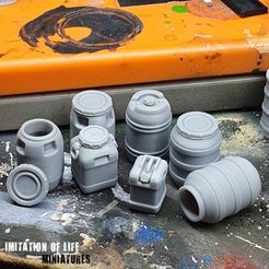 Plastic-Barrels-Print.jpg Файл 3D Пластиковые бочки・Модель для загрузки и 3D-печати