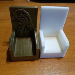 20180125_165940.jpg Free STL file 2 playmobil armchairs・3D printer design to download