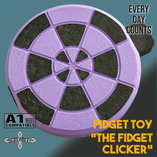 👌 The Fidget Clicker・ STL File for 3D printing・Cults
