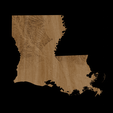 2.png Topographic Map of Louisiana – 3D Terrain