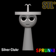 A1.png Sprunki Incredibox Silver Clukr STL 3D Personaje Fanart