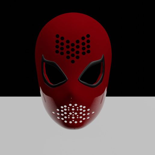Custom Made v1 Spiderman faceshell (Stl file) 3D model