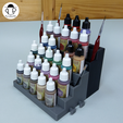 Post4.png Modular Paint Rack set - for Miniature Model Paints - Paint Holder / Shelf