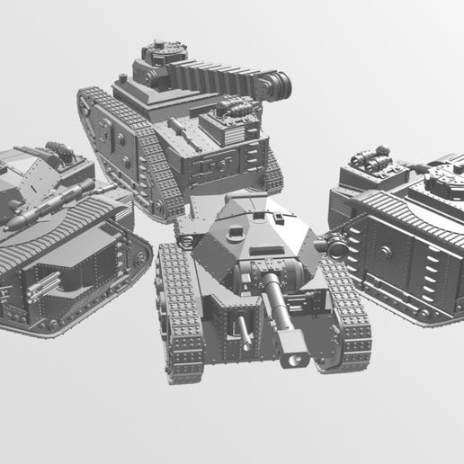 3D file Rhombus CS Battle Tank standalone 🪖 ・Design to download and 3D ...