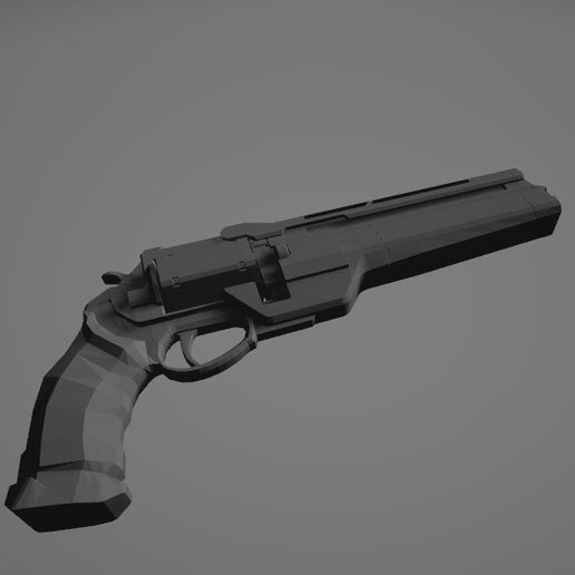 Ace of Spades Gun – 3D Printable Detailed Firearm Model 3D model