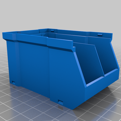 Mini_Stacking_Box_Storage_Bin_Edit.png Бесплатный STL файл Mini Stacking Box Storage Bin- Dual compartment・Дизайн для загрузки и 3D-печати