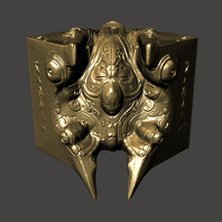 00.png STL file DOOM 3 SOULCUBE - LIFESIZE PROP - ULTRA DETAILED MESH Hi-Poly STL for 3D printing・3D printing idea to download
