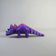 7.jpg Articulated Print-In-Place Cute Triceratops Dinosaur