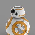 BALL_RENDER.JPG Archivo STL gratuito Star Wars The Force Awakens - BB-8 Ball Droid・Objeto para descargar e imprimir en 3D