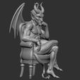 ZGrab02.jpg Gothic fantasy demon statue