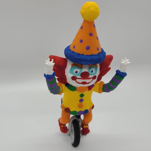 Clown on Unicycle 3D model