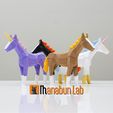1_Low_Poly_Horse_and_Unicorn_puzzle.jpg 🐴🦄Low Poly Horse and Unicorn Puzzle