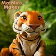 Tiger-0128-copy.jpg 3D file Tiger articulated figure, print-in-place, cute-flexi・3D printer design to download