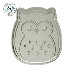 Hoot-OWL_C.png STL file Owl - Squishmallows - Cookie Cutter - Fondant - Polymer Clay・3D printable model to download