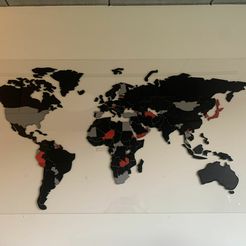 map.jpeg Archivo 3MF Mapa 3D Earth Art・Modelo imprimible en 3D para descargar
