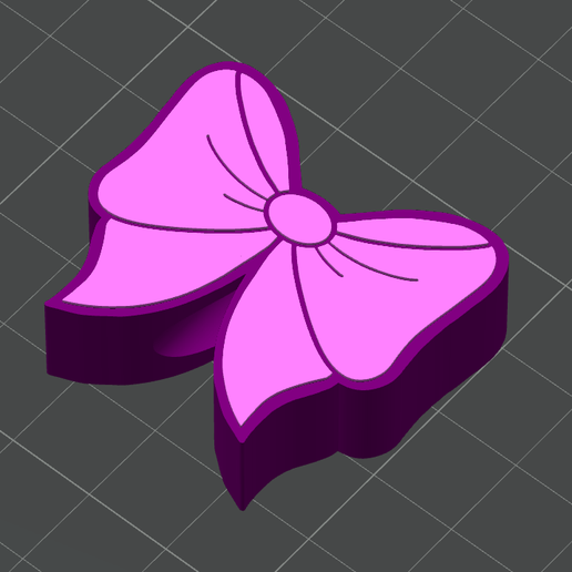 Bow Shaped Straw Topper Tumbler Cup Craft 3D model