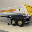 RealView.png 3D Printable European Style Two Axle Dump Trailer in 1:14 Scale