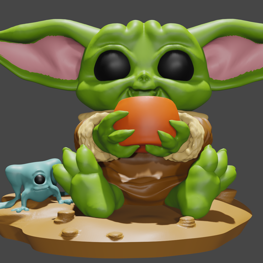 Baby Yoda - 3D model önizlemesi