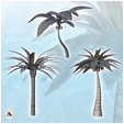 0.png Set of 3 tropical palm and coconut trees (3) - Pirate Jungle Island Beach Piracy Caribbean Medieval