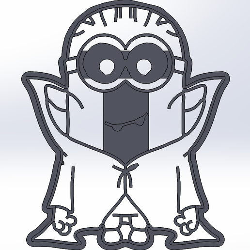 Minion - vampire cookie cutter