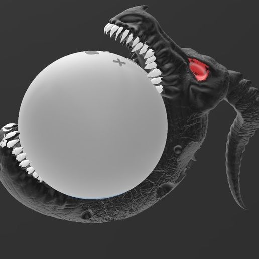 ALEXA_ECHO_DOT_5_DRAGON_MOON.jpg Suporte Alexa Echo Dot 4a e 5a Geração Dragão da Lua 2 Models