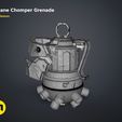 Wireframe-2.jpg 3D-Datei Arkane Chomper-Granate・Modell zum Herunterladen und 3D-Drucken