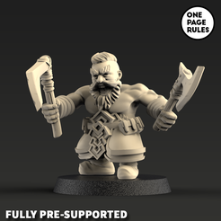 berserkers-render-2.png Free STL file Dwarf Berserker・3D printable model to download, onepagerules
