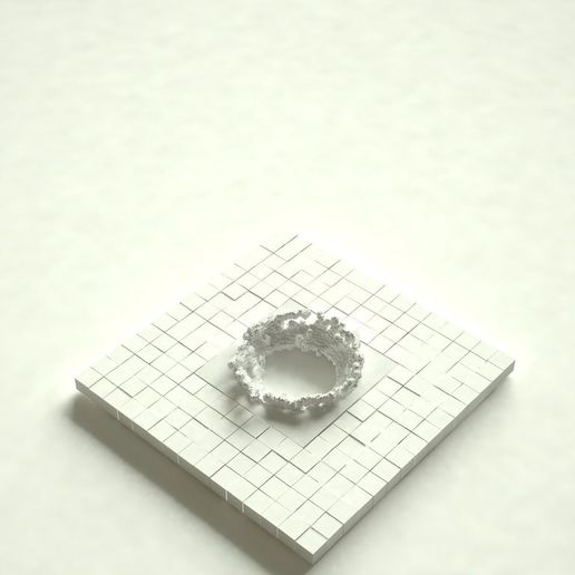 Free 3d File 8 Bit Pixel Pixelized Waterdrop With Dissolvable Material・3d Print Object To