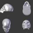 keycap scull 3d printing 12.png Skull Keycap STL for Cherry MX 3D print model