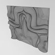 wf1.jpg Mirrored organic sculpture wall art relief panel 3D print model