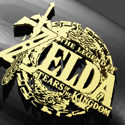 3.png Free STL file Nintendo switch controller " zelda tears of the kingdom "・3D print object to download