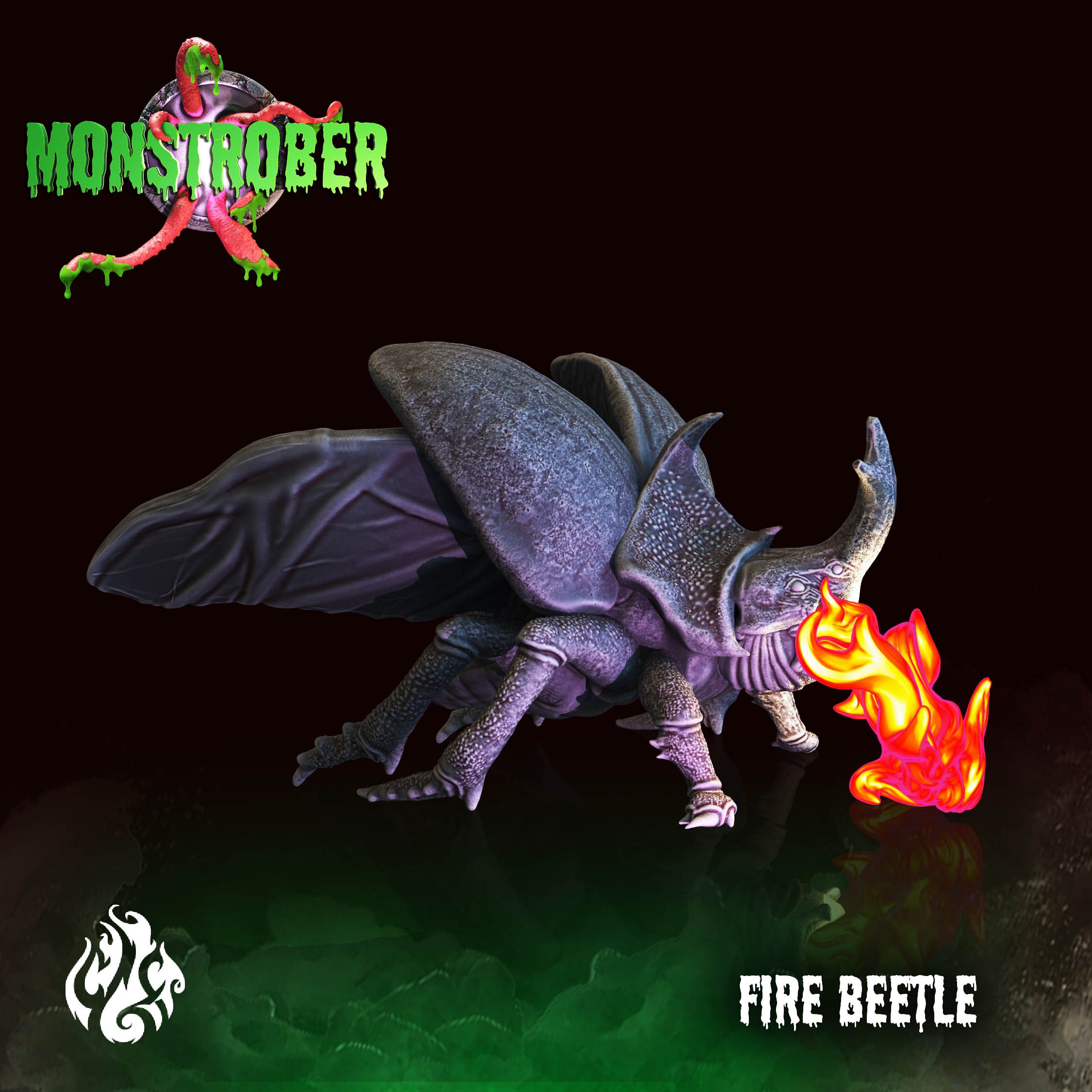 3d file fire beetle model to download and 3d print cults