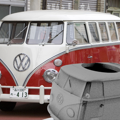 wvbondi.png Free STL file Mate VW Volkswagen Furgon Hippie・Design to download and 3D print