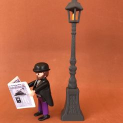 s-l1600-13.jpg Fichier STL DIORAMA DE LAMPADAIRES MINIATURES À L'ÉCHELLE DES FIGURINES PLAYMOBIL・Design à télécharger et à imprimer en 3D