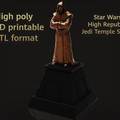 Jedistatue1.41bb.jpg 3D file Star wars Jedi temple statue・Model to download and 3D print, Thomas465