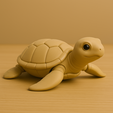5.png Smooth Sea Turtle – 3D Printed Decorative Model