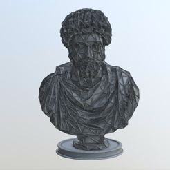 Untitled-design-75.png Marcus Aurelius Bust WIREFRAME VORONOI WIREMESH MESH