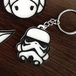 trooper.jpg Free STL file STORMTROOPER STAR WARS KeyChain Key Chains・Template to download and 3D print, ElCubitoImpresiones3D
