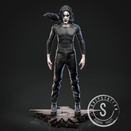 🐦 THE CROW 1994 FANART (OLD VERSION)・ 3D File for 3D printing・Cults