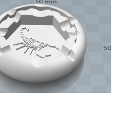 candar.png Free STL file scorpion ashtray・3D printing model to download