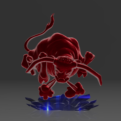 69.png The Snorting Bull - Rapid Print 2.5D